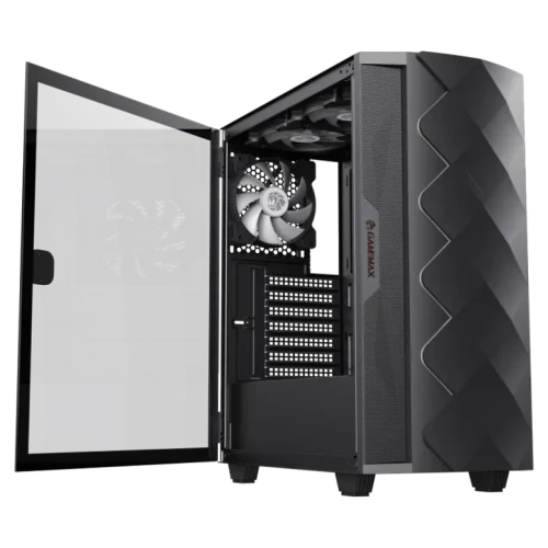 Корпус для ПК Gamemax DIAMOND CP BK Mid-Tower, Черный