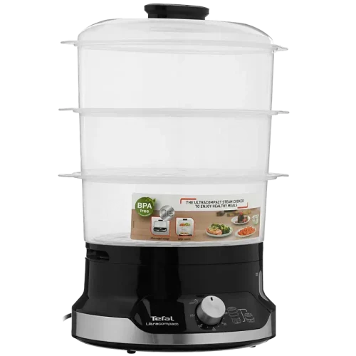 Aparat de gătit cu aburi Tefal VC204810, Negru