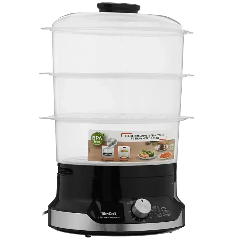 Aparat de gătit cu aburi Tefal VC204810, Negru 4