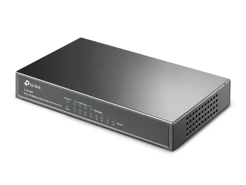 TP-LINK TL-SF1008P, 8-port 10/100M PoE Switch, 8 10/100M RJ45 ports including 4 PoE ports, steel case