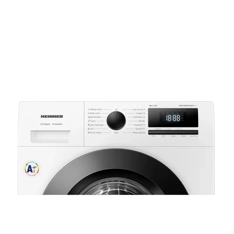 Стиральная машина Heinner HWM-HME9014IVA10+++, 9кг, Белый 5