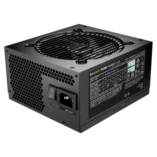 Блок питания для компьютеров be quiet! Pure Power 13 M ATX 750W, Черный