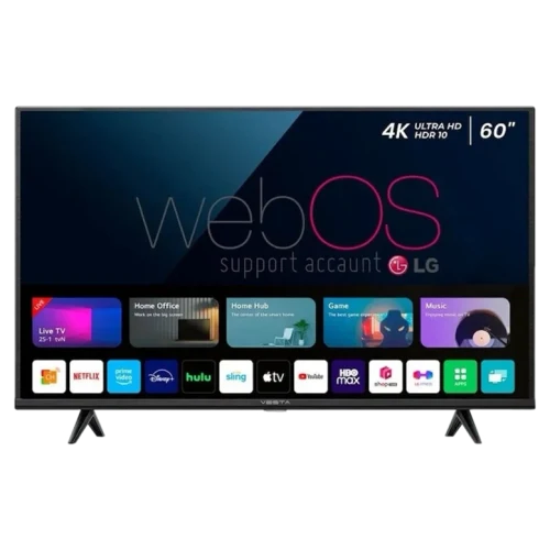 60" Телевизор Vesta WU6075AAC, Черный