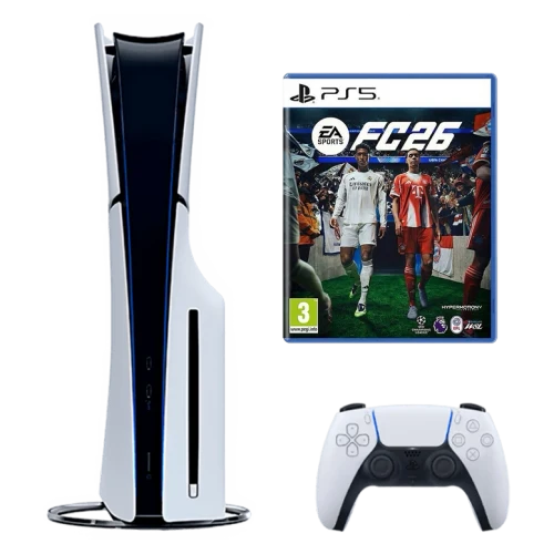 SONY PlayStation 5 Slim Disc Edition + FC26 (FIFA 26)1TB - White new