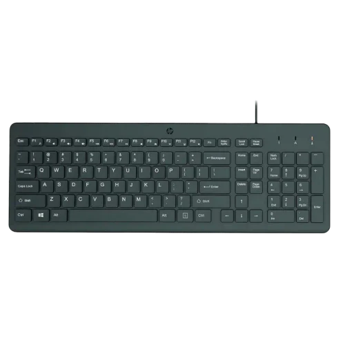 Клавиатура и мышь HP 150, Проводное, Чёрный