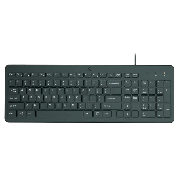 Клавиатура и мышь HP 150, Проводное, Чёрный 3