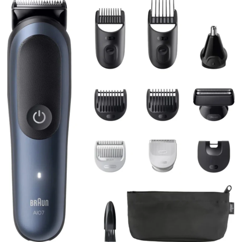 Мужской Триммер Braun AIO7540, Синий 2
