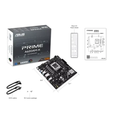 Placă de bază ASUS PRIME A620AM-K AM5 Micro-ATX