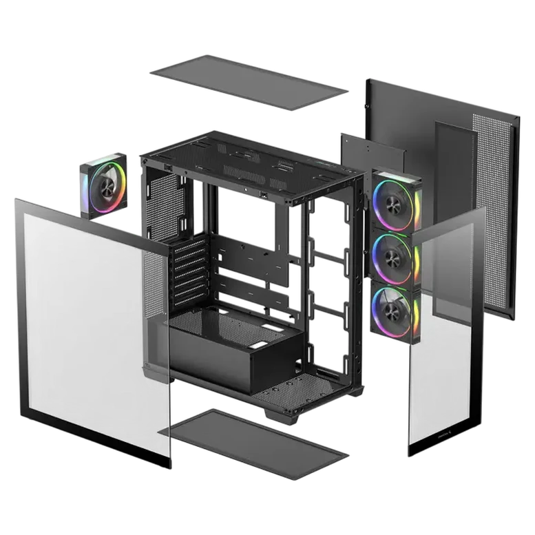 Корпус для ПК Deepcool CG580 4F V2 Mid-Tower, Черный 12