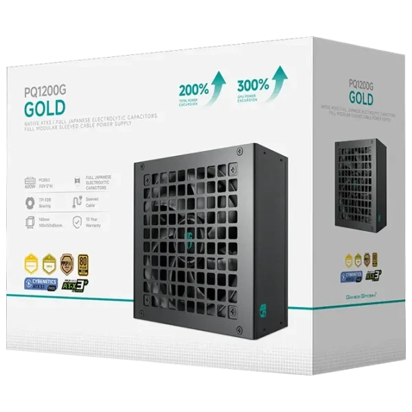 Блок питания для компьютеров Deepcool GamerStorm PQ1200G, Черный 5