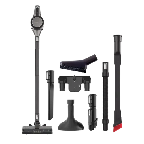 Вертикальный Пылесос Sharp SAVP4251GS, Чёрный/Серый