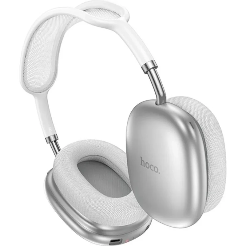 HOCO W55 Plus Happiness ANC noise reduction BT headphones Silver 2