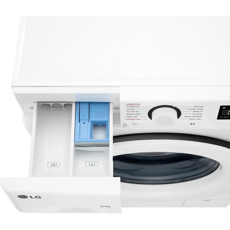 Стиральная машина с сушкой LG F2DR508SWW, 8 кг, Белый 5