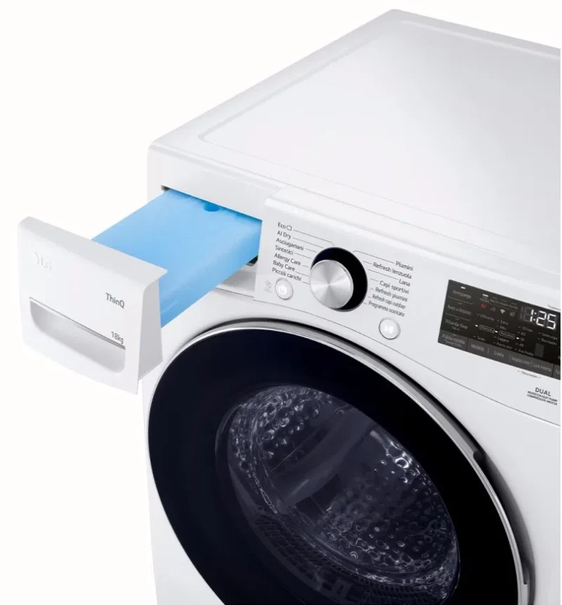 Сушильная машина LG RH18U8AVCW, White 5