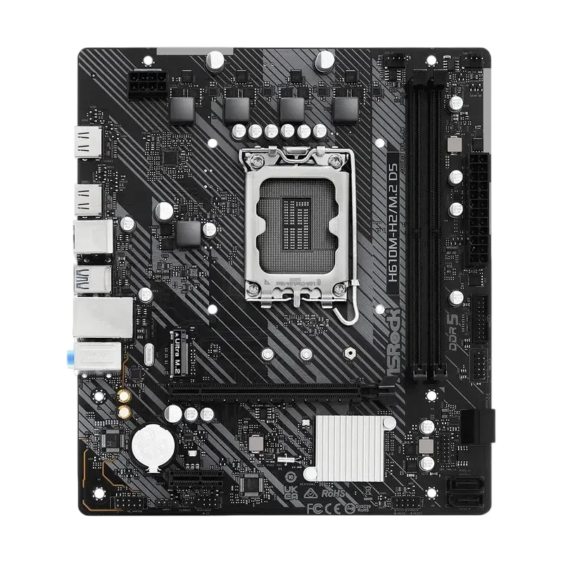 Placă de bază ASRock H610M-H2/M.2 D5, Black 2