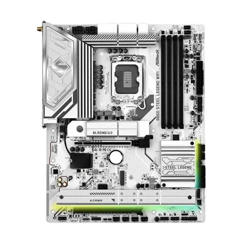 Материнская плата ASRock B860 STEEL LEGEND WIFI, White 2