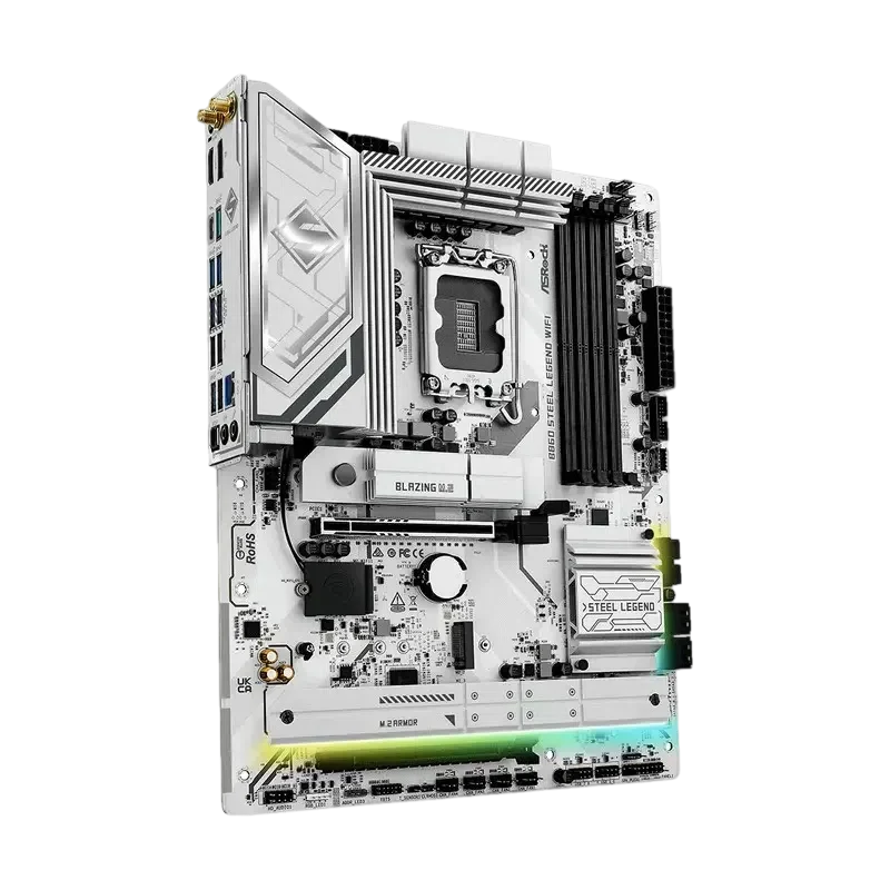 Материнская плата ASRock B860 STEEL LEGEND WIFI, White 5
