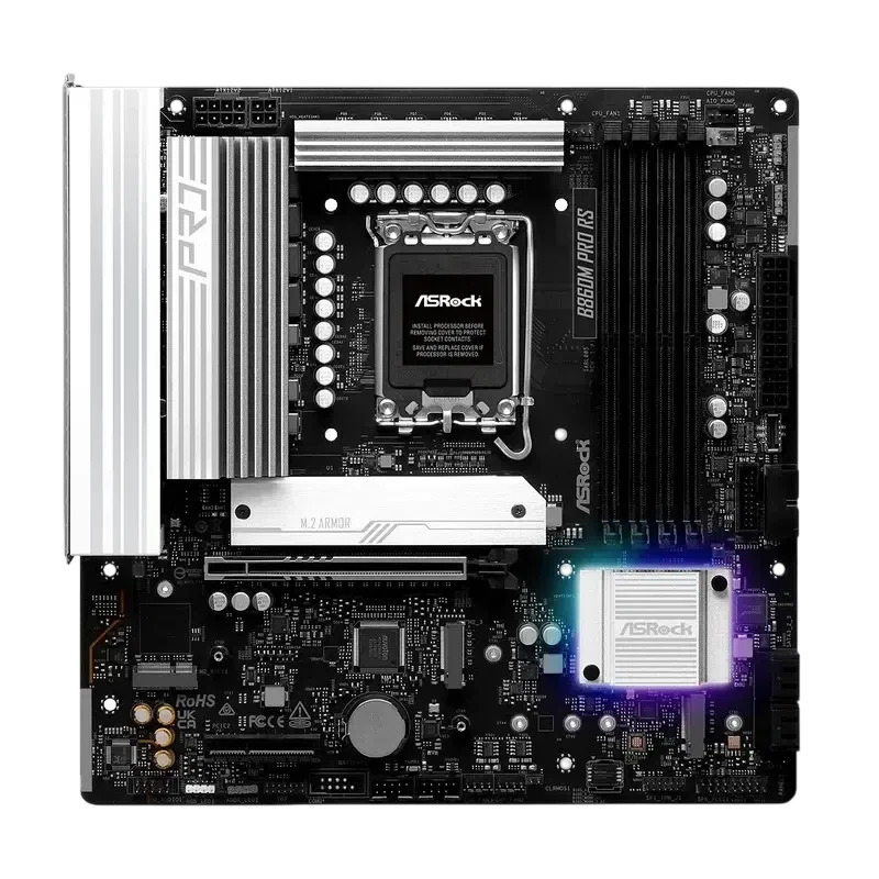 Материнская плата ASRock B860M PRO RS LGA1851 Micro-ATX 4