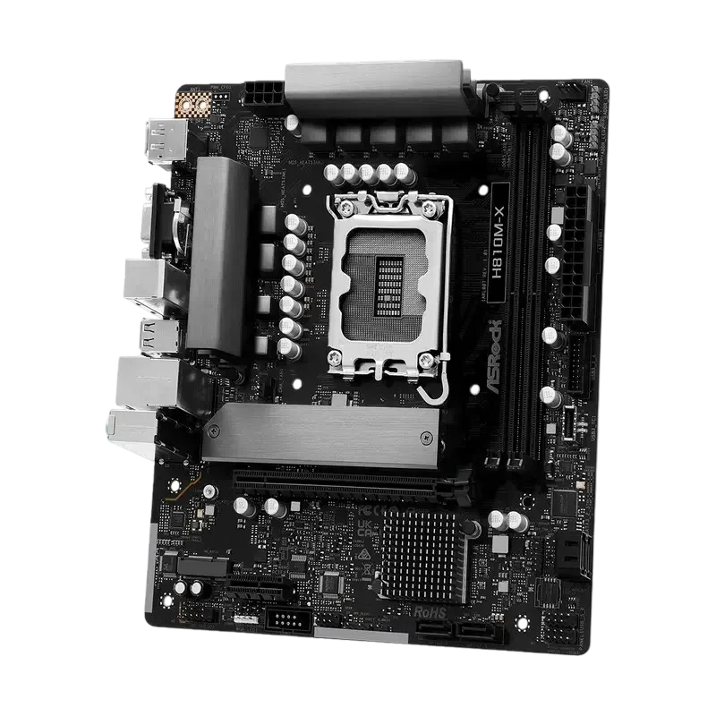 Материнская плата ASRock H810M-X, Black 4