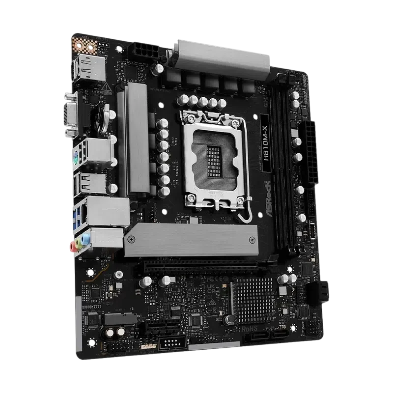 Материнская плата ASRock H810M-X, Black 3