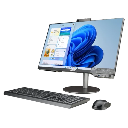 Computer All-in-One Acer Veriton Z2724G, Core i3, 8GB/256GB, 60 Hz, Negru