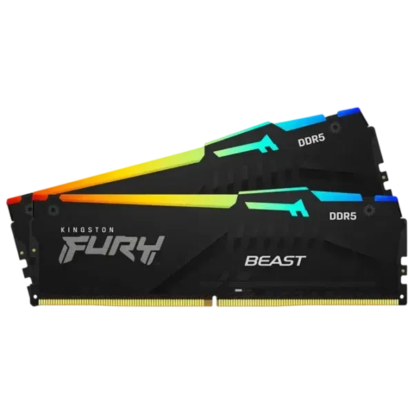 Оперативная память Kingston FURY Beast RGB KF560C36BBE2AK2-32, 32 ГБ, Black 2