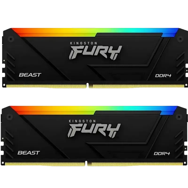 Оперативная память Kingston FURY Beast RGB, DDR4 SDRAM, 3600 МГц, 64 ГБ, KF436C18BB2AK2/64 3