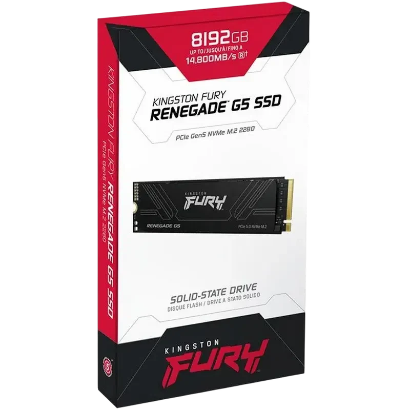 Накопитель SSD Kingston FURY Renegade G5, 8192 ГБ, Black 3
