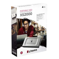 Внешний портативный SSD накопитель Kingston XS2000 BoC, 4 ТБ, Silver 3
