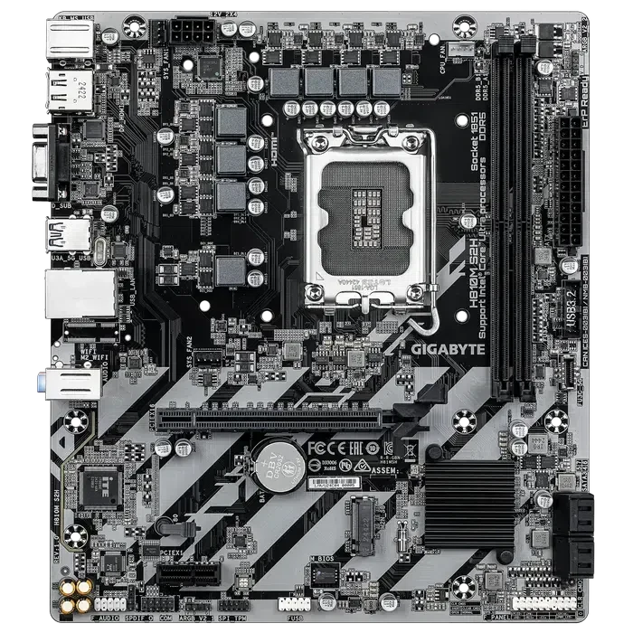 Placă de bază Gigabyte H810M S2H, Black 2