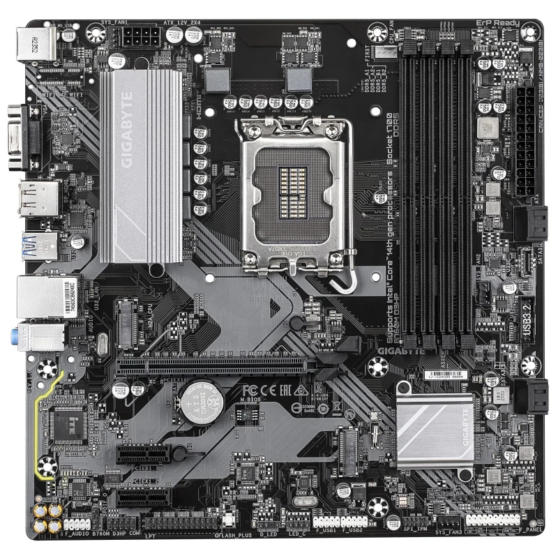 Placa de baza GIGABYTE B760M D3HP, Black 2
