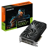 Placă video Gigabyte GeForce RTX 5060 Ti WINDFORCE OC, Negru