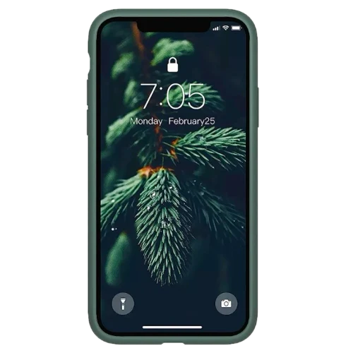 Silicon Case Premium Pine Green for iPhone XS Max