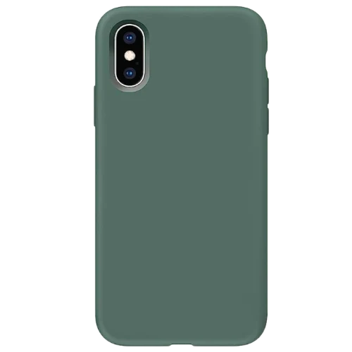 Silicon Case Premium Pine Green for iPhone XS Max