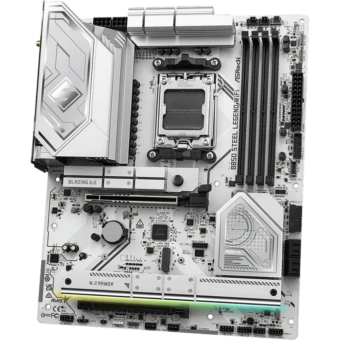 Материнская плата ASRock B850 STEEL LEGEND WIFI, White 4