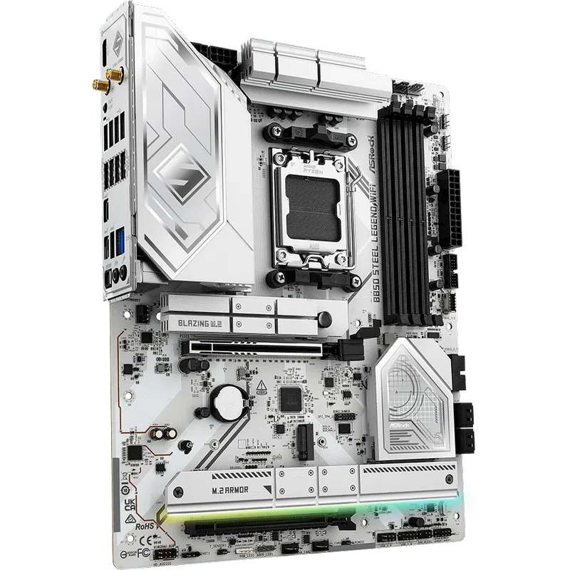 Материнская плата ASRock B850 STEEL LEGEND WIFI, White 5