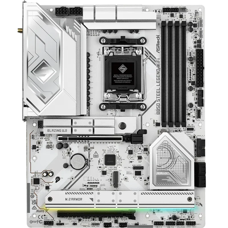 Материнская плата ASRock B850 STEEL LEGEND WIFI, White 3