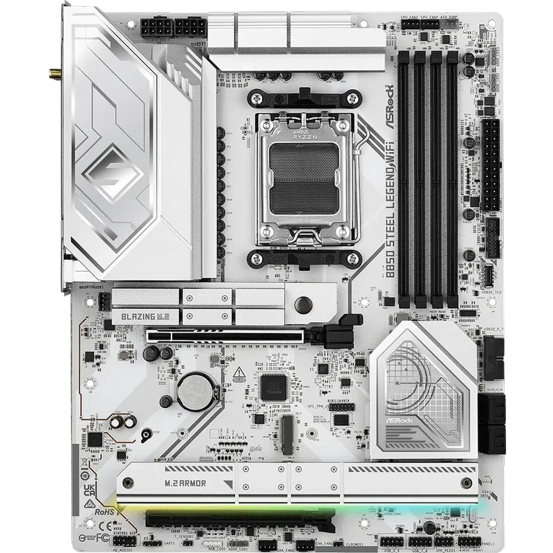 Материнская плата ASRock B850 STEEL LEGEND WIFI, White 2