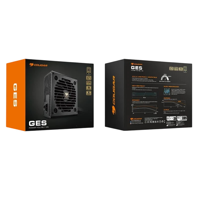 Sursă de alimentare Cougar Power GES 850 ATX, Negru 9
