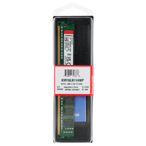 Оперативная память Kingston ValueRAM ValueRAM, 4ГБ, Green