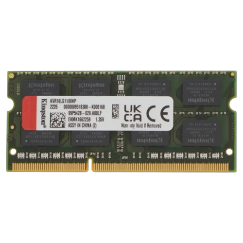 Оперативная память Kingston ValueRam KVR16LS11/8WP, 8 ГБ, Green