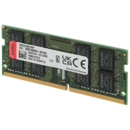 Оперативная память Kingston DDR4 SDRAM, 3200 МГц, 16ГБ, KVR32S22D8/16WP