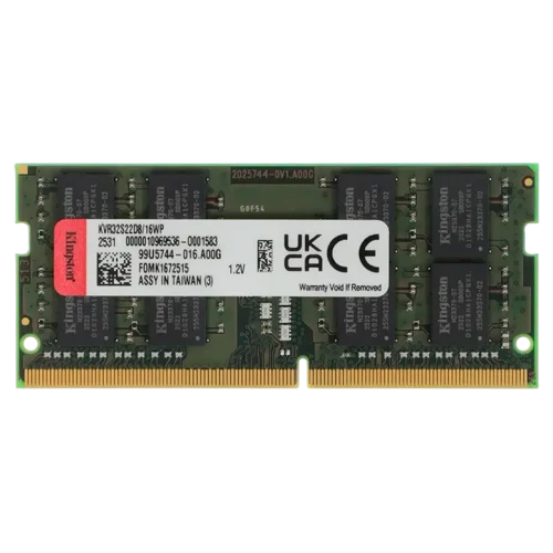 Оперативная память Kingston DDR4 SDRAM, 3200 МГц, 16ГБ, KVR32S22D8/16WP
