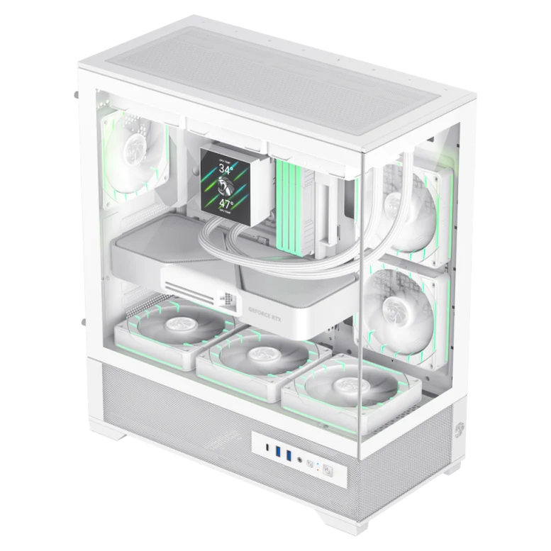 Корпус для ПК Gamemax VISTA 2 AW Mid-Tower, Белый 2