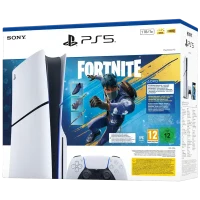 Consolă pentru jocuri Sony PlayStation 5 Slim Disc Edition+Fortnite Flowering Chaos, Alb 11