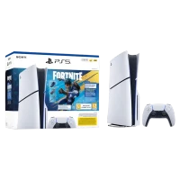 Consolă pentru jocuri Sony PlayStation 5 Slim Disc Edition+Fortnite Flowering Chaos, Alb