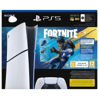Consolă pentru jocuri SONY PlayStation 5 Slim Digital Edition+Fortnite Flowering Chaos, Alb 11
