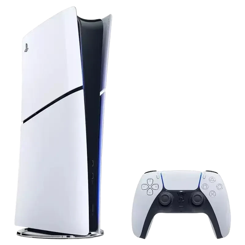 Consolă pentru jocuri SONY PlayStation 5 Slim Digital Edition+Fortnite Flowering Chaos, Alb 2