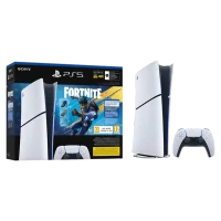 Consolă pentru jocuri SONY PlayStation 5 Slim Digital Edition+Fortnite Flowering Chaos, Alb