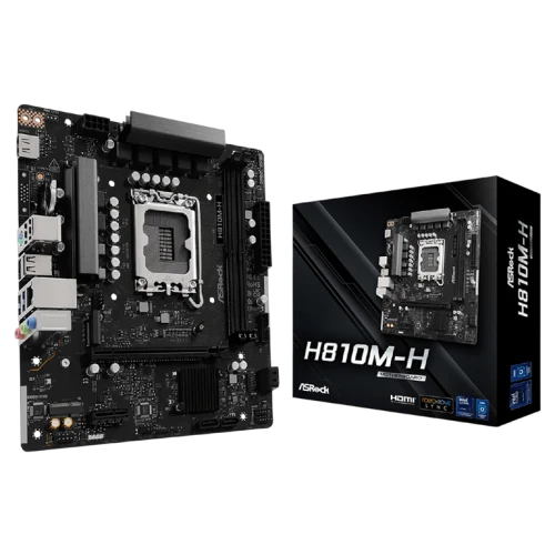 Placă de bază ASRock H810M-H, Black